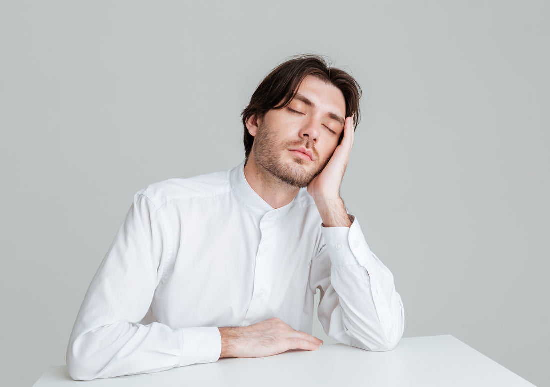 Man sleeping while sitting